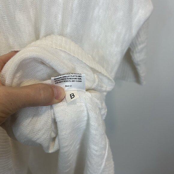 Eileen Fisher Linen Blend V-neck Dolman Sleeves Oversize Boxy Top Small - Picture 7 of 9